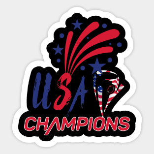 Nations League USA 2021 Champions Football Fans Sticker